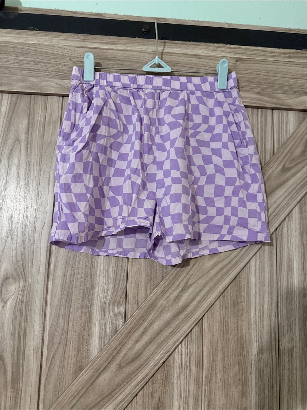 H&M Lilac and White Checkerboard Girls' Shorts